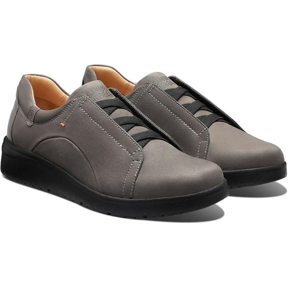 Samuel Hubbard NEW Women's Sneaker Style Comfort Shoes Gray Leather Slip On- 8